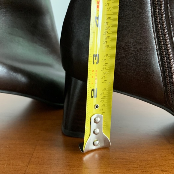 SOLD - Etienne Aigner Dark Brown Ankle Boots - Picture 11 of 13